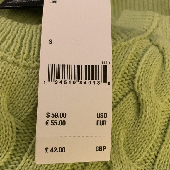 iets frans sweater by urban outfitters Sz S NWT measurements below - Picture 5 of 7